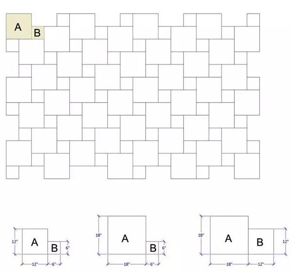 【鋪裝設(shè)計(jì)】十四種石材薄板的美式拼貼方法