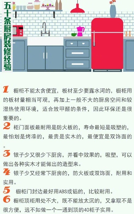 新房裝修廚房不能省，遠景裝飾50條廚房裝修經(jīng)驗