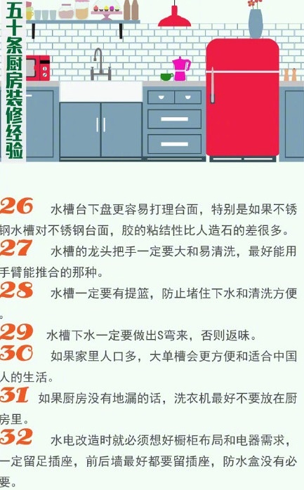 新房裝修廚房不能省，遠景裝飾50條廚房裝修經(jīng)驗